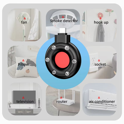 Portable Camera Detector Rf Detector IR Alarm for Outdoor Travel Hotel Rental anti Candid Hidden Camera Finder Led Light